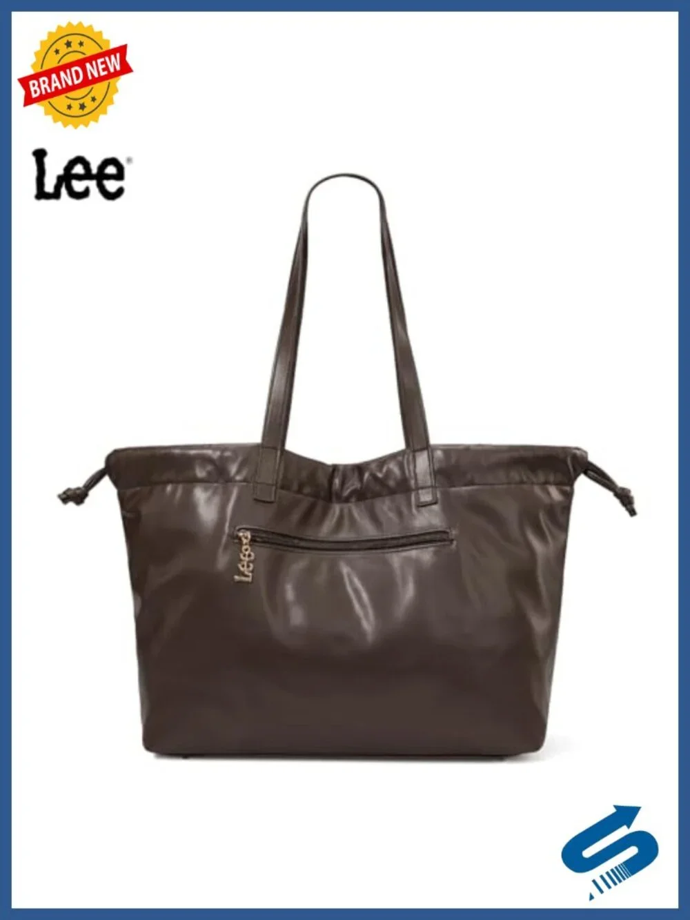 Vegan Leather Tote Bag for Women, Large Capacity Handbag with Magnetic Closure
